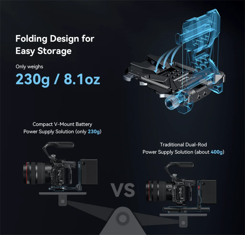 SmallRig Universal Compact V-Mount Battery Plate Mounting System 4063 4064 For S