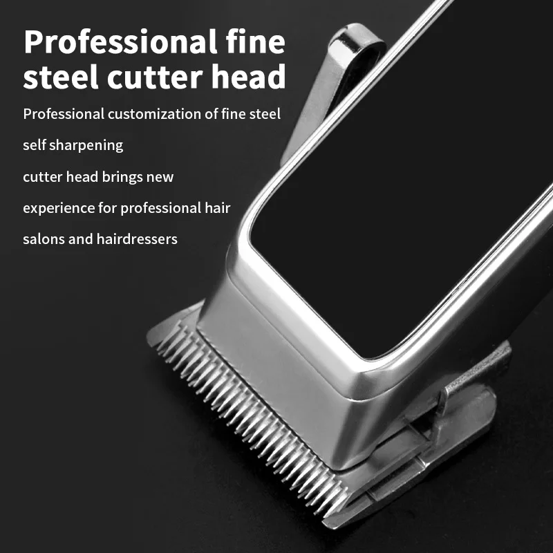 WAIKIL professional men's electric hair clipper LCD digital display trimmer USB rechargeable adjustable electric push shear 2