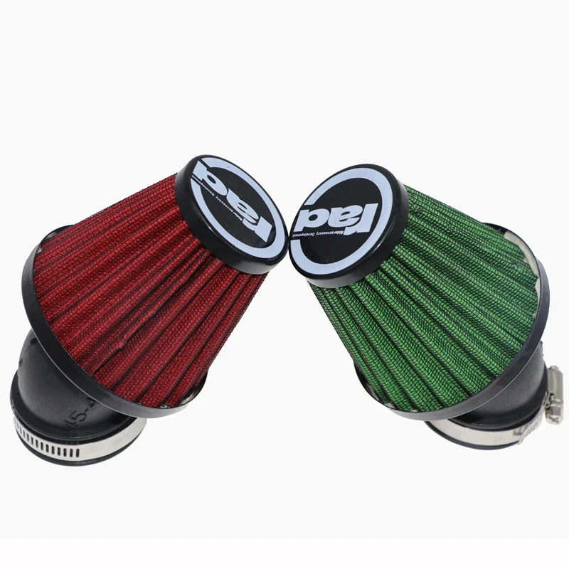 MoFlyeer Motorcycle Air Filter 28mm 38mm 42mm 48mm Cleaner Clamp-on 45 Degree Bend Air Intake Filters Motorbike Accessories images - 6