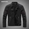 Men Winter Brand Leather Jacket Inner Fleece PU Coat Faux Leather Jackets 1