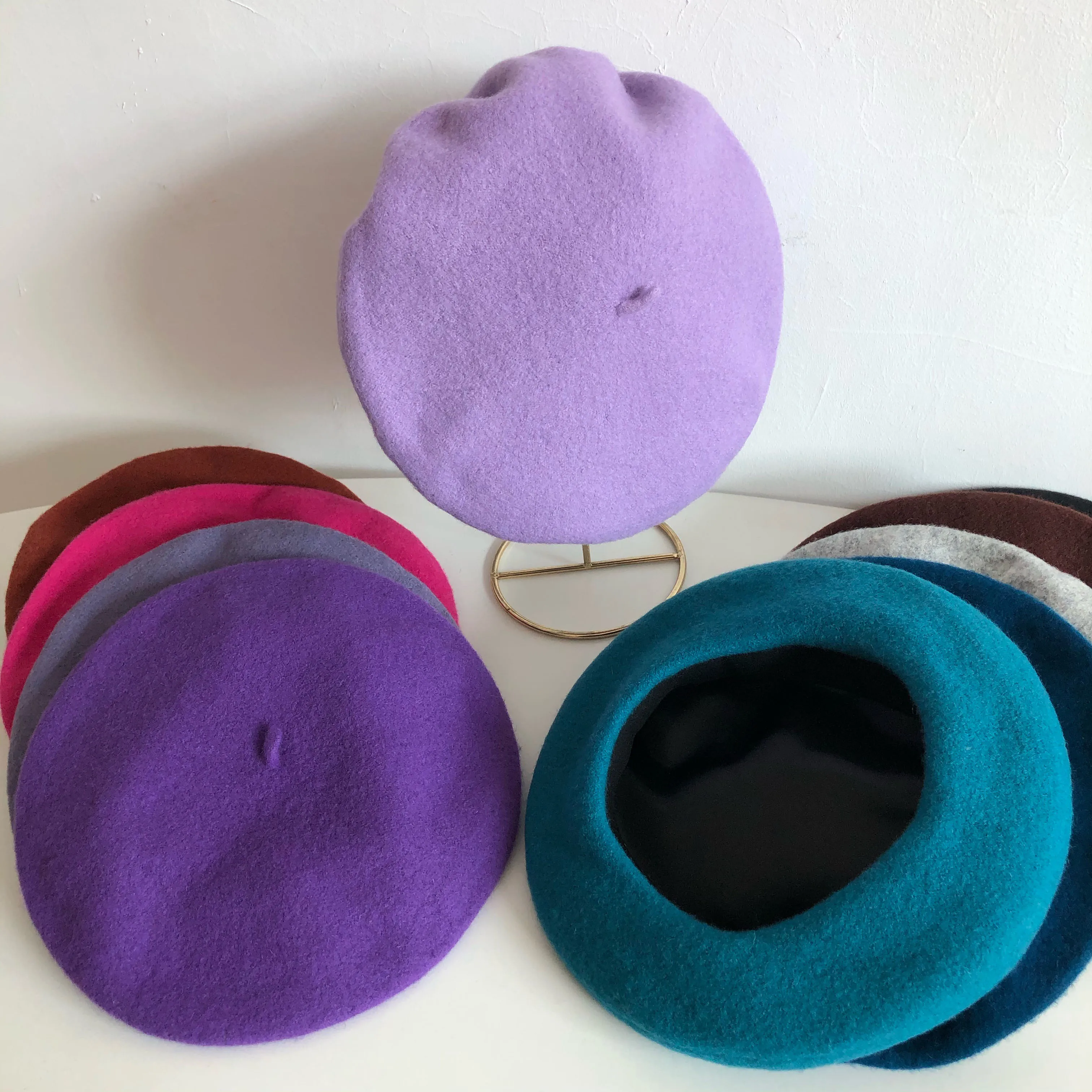 Beret Hat French Berets Vintage Plain Wool Beret for Women Men Spring Winter