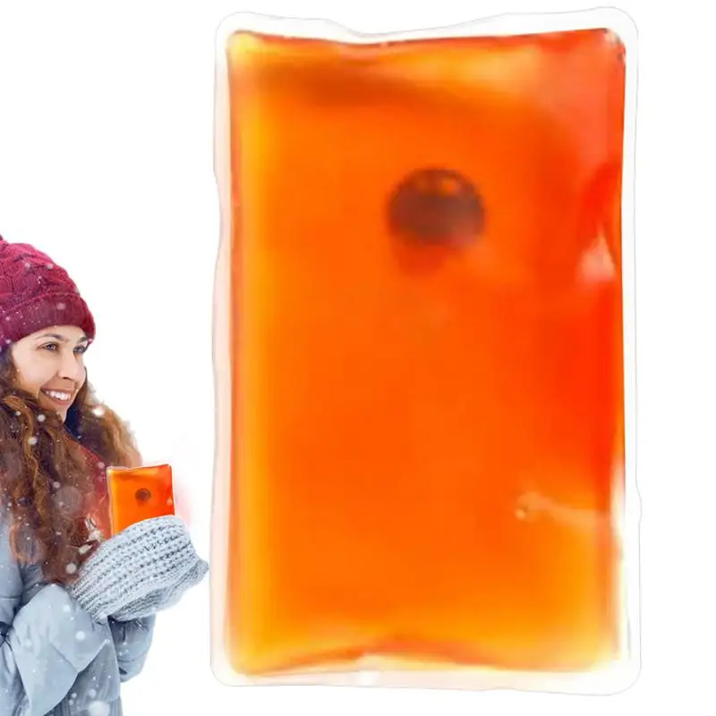 Hand Warmers Click Click Activated Round And Square Instant Heat PVC Packs Small Gel Pouch Reusable Long-lasting Warmth Heat