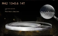 High - Quality Metalworking Bandsaw Blades - 13mm Wide, 6TPI & 14TPI, Precision Cutting Tool - Length 1300mm (14Tpi)