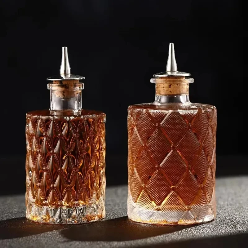 Cocktail Bitters Bottles With Stainless Steel Caps
