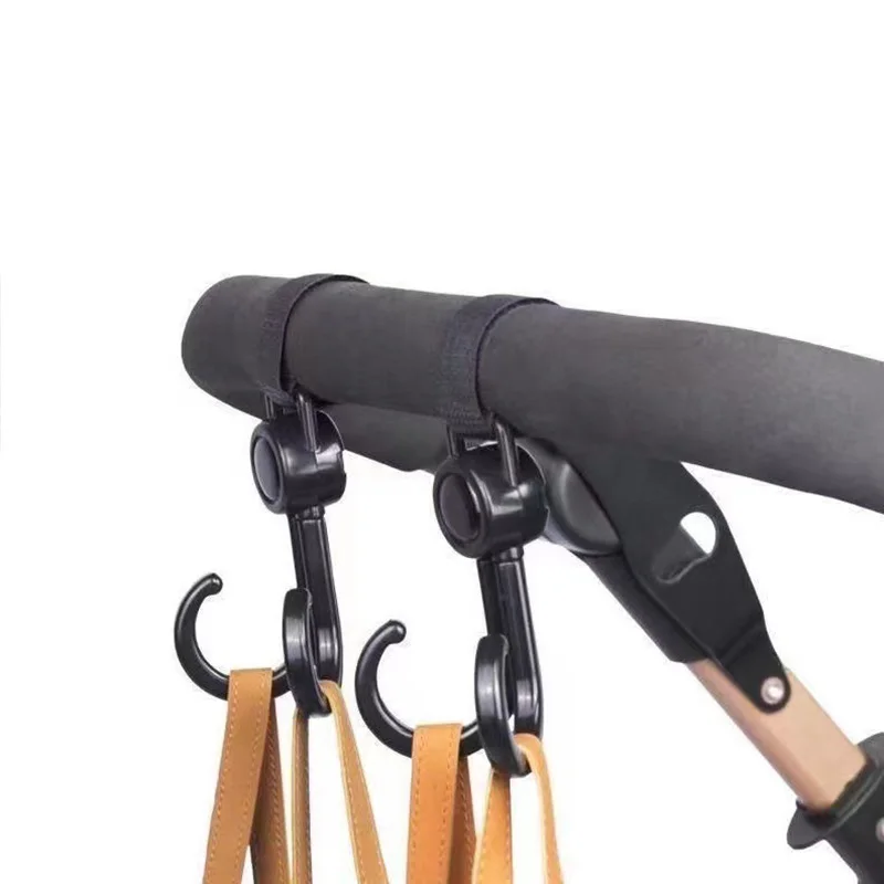 Houseeker 2pcs Electric Bike Hooks Baby Stroller Hanging Holder Shopping Cart Organizer Universal Hanging Buckle