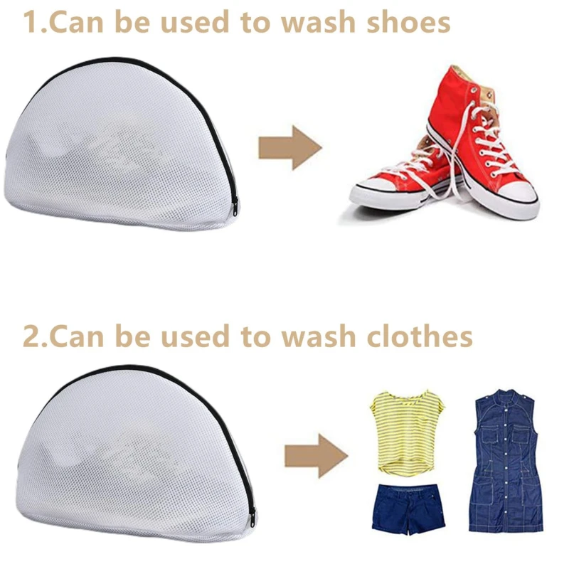 1pc Household Shoe Washing Bag, Shoe Washing Mesh Bag, LaundryBag, Washing Machine Special Filter, Anti-deformation Washing Bag 6