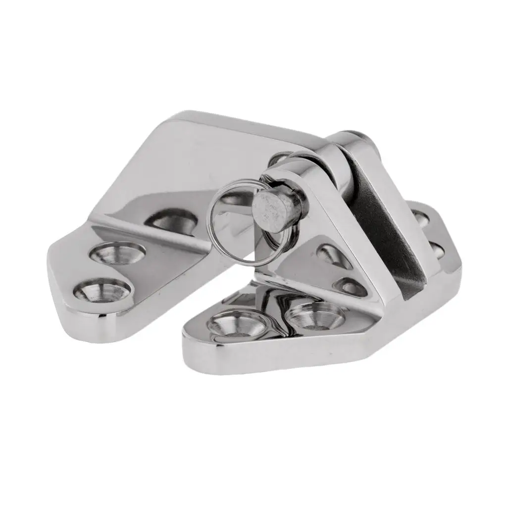 2pcs Stainless Steel Flush Door Hatch Compartment Folding Bending Hinge Casting For Boat Marine 2pcs Stainless Steel Flush Door Hatch Compartment Folding Bending Hinge Casting For Boat Marine