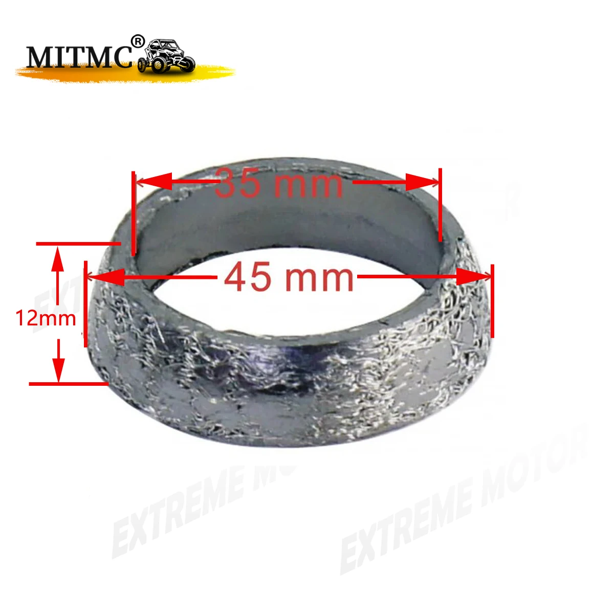Exhaust Gasket Seal Exhaust Gasket Seal Muffler Collar for CF 500 X5 500S 520 550 X5H.O. 600 X6 625 Goes 520 525 625i 9010-020102-10001