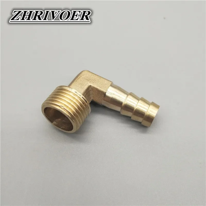 Brass Hose Barb Fitting Elbow 6mm 8mm 10mm 12mm 16mm To 1/4 1/8 3/8 1/2" BSP Male Thread hose pipe fitting pipe fitting water pipe fitting
