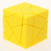 Ghost Irregular Magic Cube Skewed Twist Puzzle Intelligence Toys Black Yellow Puzzle Cube Adult Kids Educational Toy Birthday 1
