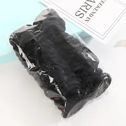 High Elasticity Seamless Hair Ties - 100-Pack Multi-Color Collection (Black)
