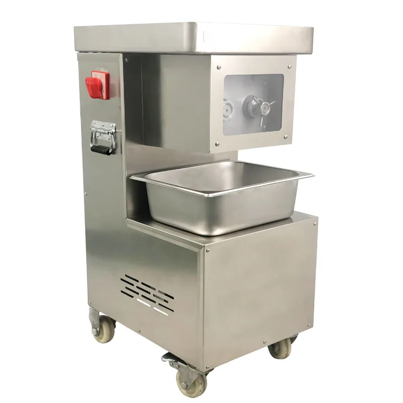 

Large Stainless Steel Meat Slicer Commercial Electric Fully Automatic Fresh Meat Slicer Sliced Meat Shredded Meat Machine Open