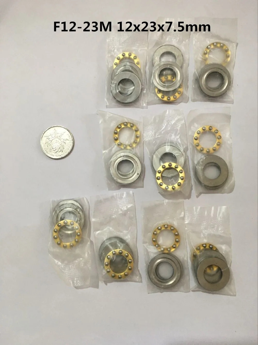 10PCS Mini 3-in-1 Plane Axial Ball Bearing Thrust Bearing Axial F3-8M F6-12M F8-16M F8-22M F10-18M F12-21M To F12-23M