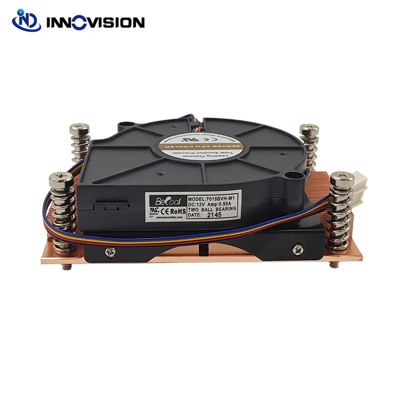 Dissipador de Calor Cooper para Amd Processador Am4 Am5 1u Cpu Cooler Tdp95w para 1u Servidor 27 mm Altura 1ua27 Novo - Imagem 4