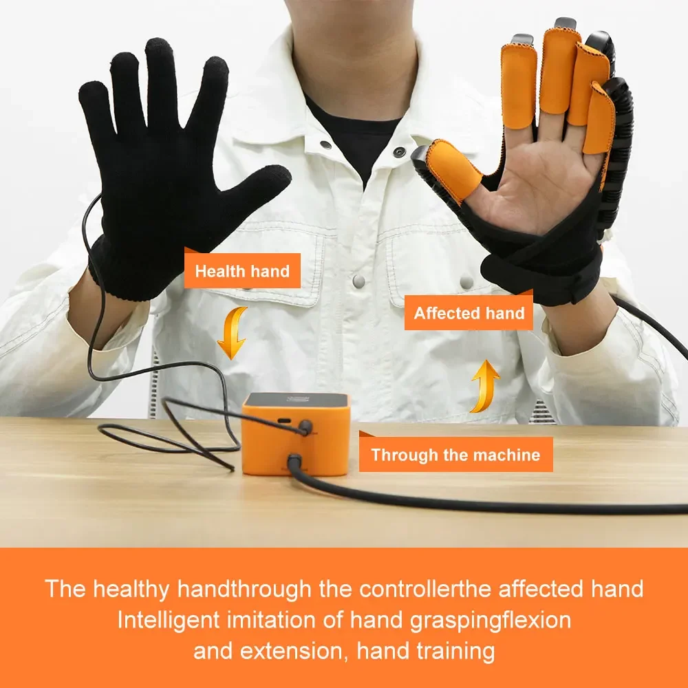 Hand Rehabilitation Robot Glove Finger Training Massage Gloves Stroke Hemiplegia Rehabilitation Hand Function Recovery Health 5