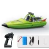 RC RTR Boat Lights Self Righting Jet Ship Toy 2.4G Radio control Racing Boat Toy for Kids Adults Outdoor Gift 1