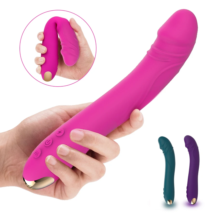 Female sex toys FLXUR Lengthened Dildo Vibrator for Women Vagina Clitoris Massarger Erotic Toys Soft Skin Feeling Sex Products for Adults