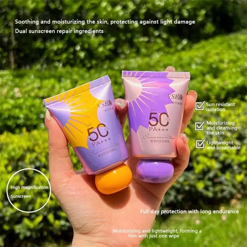 Spf50 Sakura Sunscreen Whitening Cream Face Protector Solar Sun Blocker Isolation Lotion Bleaching Moisturizer Korean Sunscreen