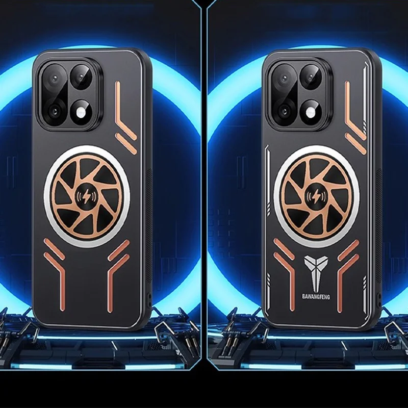Graphene Cooling Magnetic Wireless Charging Case with Metal Heat Dissipation Aluminum Alloy Back Cover