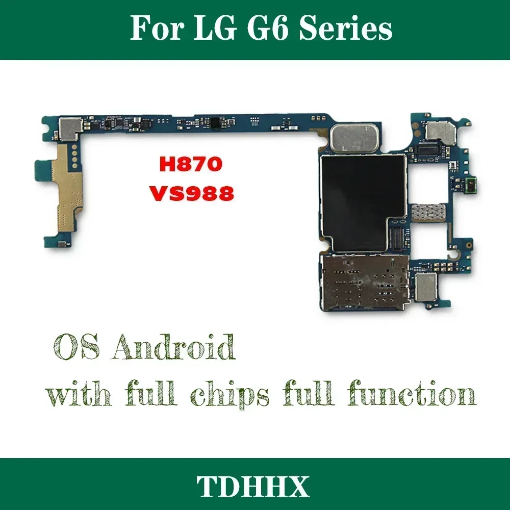 100% 언락된 LG G6 H870 VS988 H870DS H873 SL993 H871 H872 메인보드 테스트 완료 100% EU 버전 LG G6 플레이트용