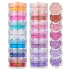 7 Towers Shiny UV Pastel Nail Art sequins Body Face Chunky Glitter Kit For Eye Makeup 5