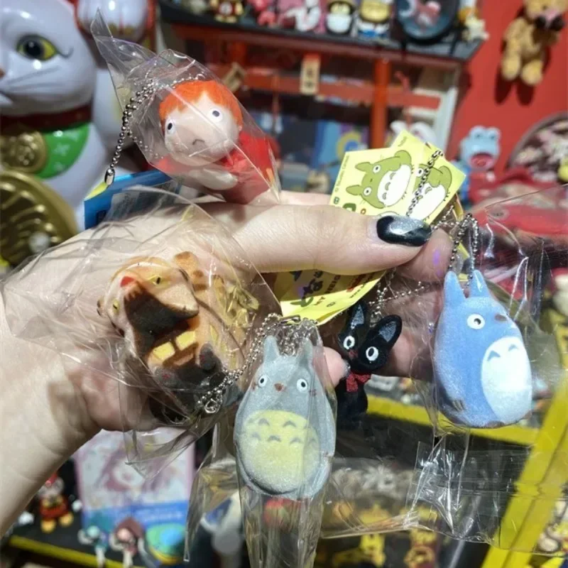 

Original Japan Flocking Cat Bus Figure Anime Kawaii Cute Keychain Gashapon Capsule Toys Bag Pendant Figurine Gift