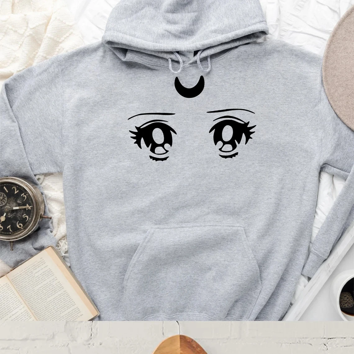 Sailor Moon Beautiful Eyes Sweatshirt Sailor Moon Fan Hoodie Anime Luna Cute Anime Eyes Tee Manga Kawaii Harajuku Fashion Top eva luna м allende