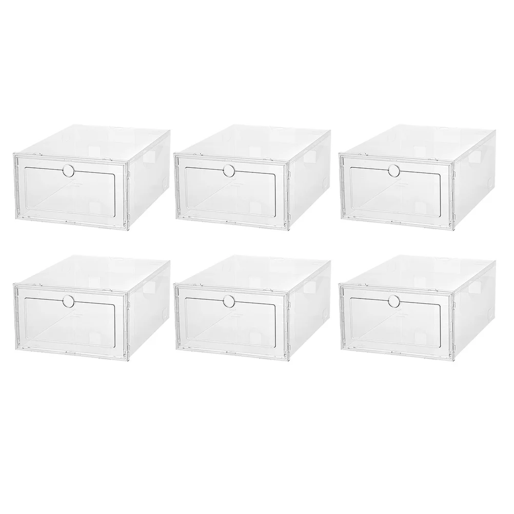 

Shoe Boxes Transparent Shoes Storage Boxes Drawer Type Shoes Container Shoes Case Dustproof Shoes Organizer Box