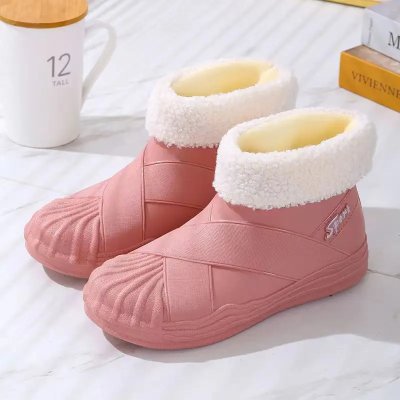 Женские осенне-зимние туфли от дождя с мягкой нескользящей подошвой и высоким покрытием, модные туфли для работы на кухне