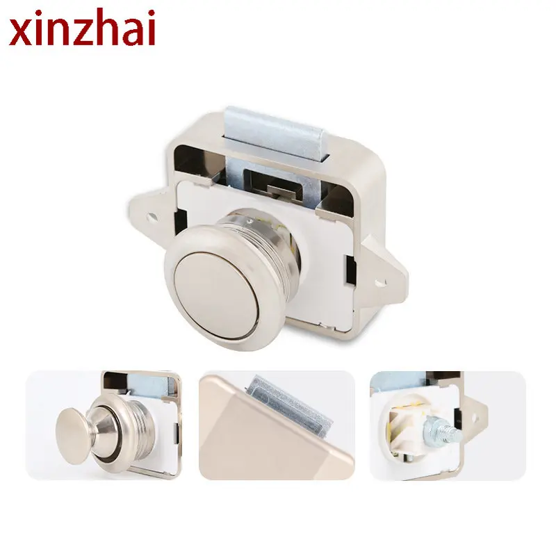 

10pcs RV Yacht Cabinet Lock 26mm Button Handle Lock Caravan Boat Motor Drawer Latch Button Locks Camper Car Push Lock