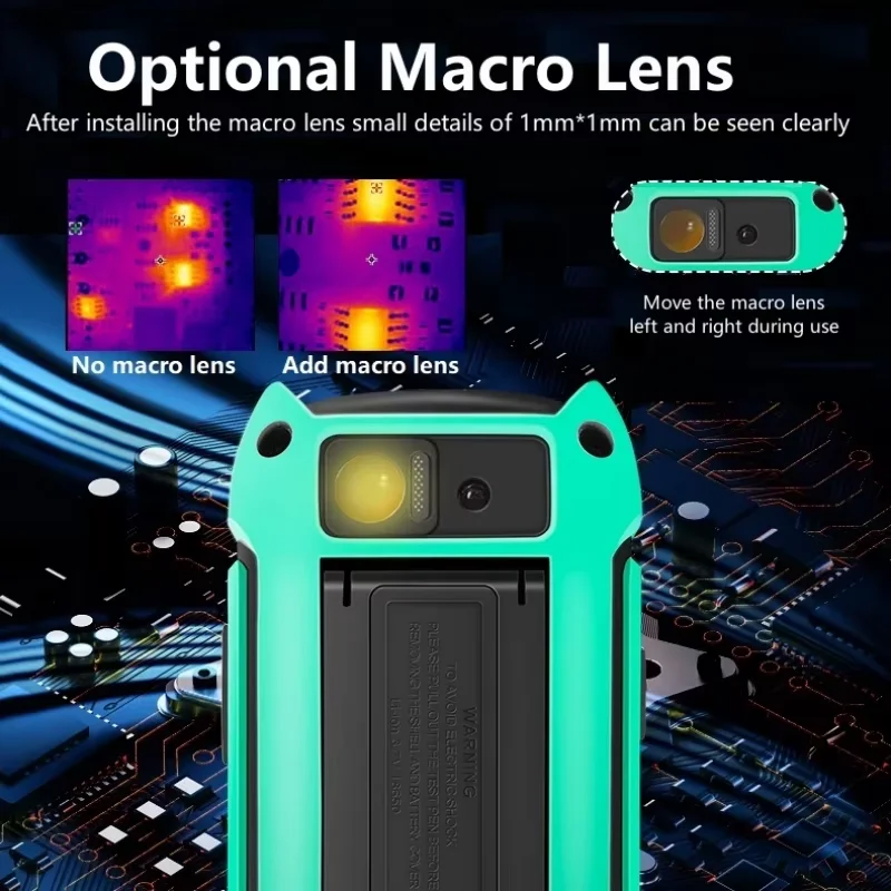 Thermal Imaging Camera TOOLTOP ET14C ISR 240*240 With Macro Lens -20℃~+550℃ 2.8-Inch Thermal Imager Home Appliance PCB Testing