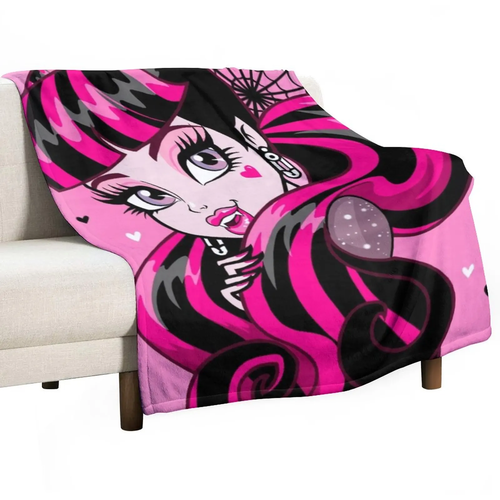 Draculaura Rosa Stampa Coperta Coperta Mobile Letto Plaid Plaid Coperta Divano