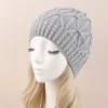 Fashion New Women Beanies Skullies Hat Cap Lady Spring Autumn Winter Solid Knitted Hollow Out Casual Bone Soft Cap Hat For Women 2