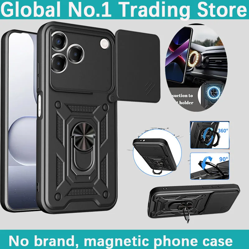 360° Rotating Magnetic Ring Holder Phone Case - Protective Cover with Nubia Design