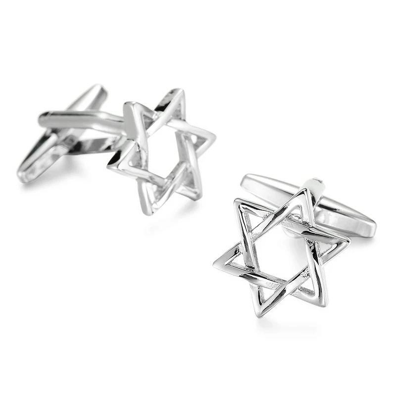 Elegant Copper Men's Cufflinks with Cross Leather Rope Design