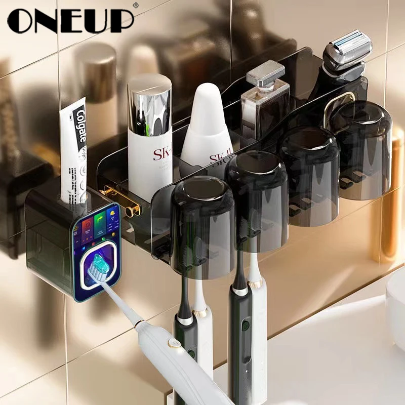 ONEUP настенный держатель для зубных щеток пылезащитный Автоматический Дозатор