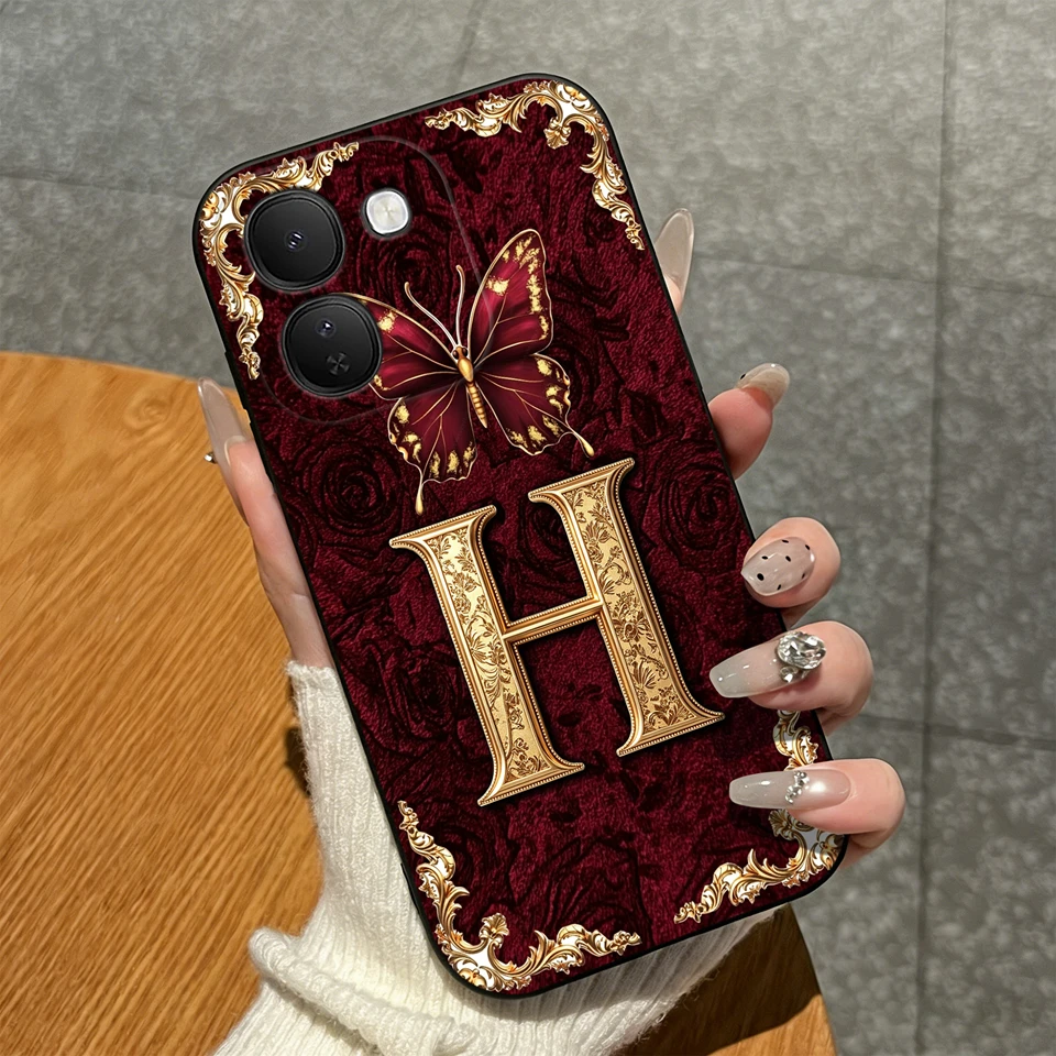 Luxury Crown Letters Pattern High-Quality Matte Silicone Shockproof Phone Case