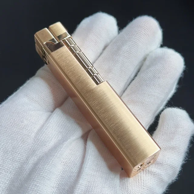 New German Retro Grinding Wheel Gas Lighter Creative Personality Side-sliding Lighter Open Flame High-end Boutique Men's Gift - Image 2