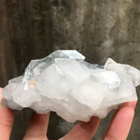 Natural Stone Cluster Minerals Apophyllite Raw Shining Crystal Quartz Specimen Healing Crystals Room Decor Spirit Gifts#3 1