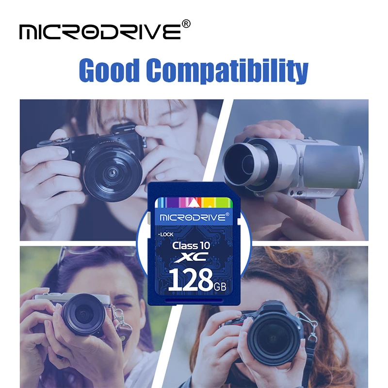 도매 익스트림 SD 카드 4GB 8GB 16GB 32GB 64GB 128GB 256GB 클래스 10 SDHC SDXC C10 풀 사이즈 플래시 메모리 카드(박스 포함)