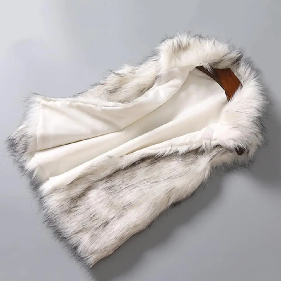 Gilet Femme En Fausse Fourrure – Sans Manches, Col En V – Léger Et Chaud – Taille Grande – Style Décontracté élégant Pour L’hiver