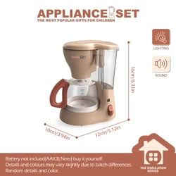 Realistic Interactive Kitchen Appliance Toy Set - Creative & Lifelike Household Accessories (P - Coffee Machine)