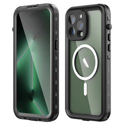 Shellbox Magnetic Shockproof Dustproof IP68 Waterproof Phone Case - iPhone 15 Plus (Black)