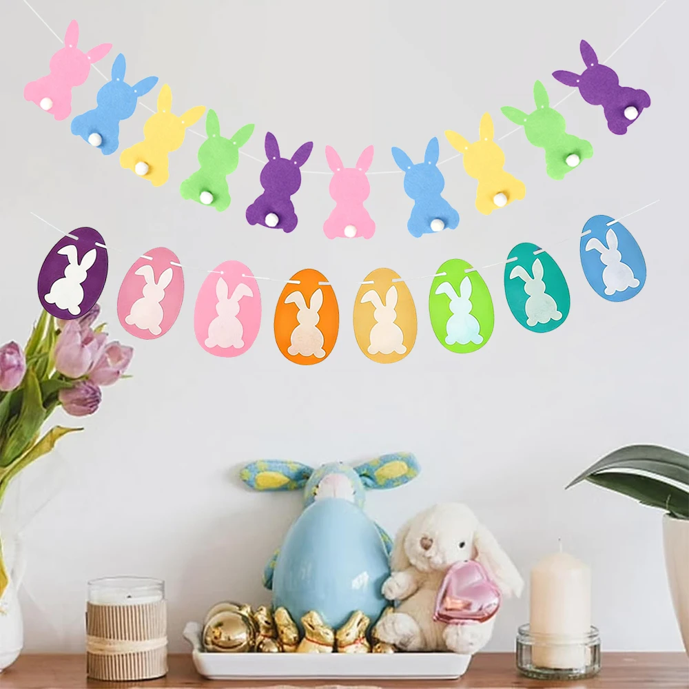 Niedliches Kaninchen-Einweggeschirr aus Papier, Haseneier, Teller für Frühling, fröhliche Osterdekorationen, Häschen-Thema, Geburtstagsparty-Zubehör – Detail 16