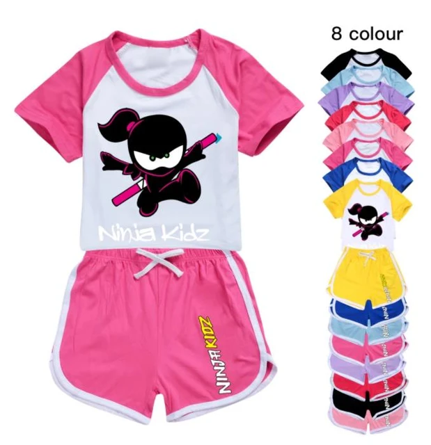 Ninja Kidz B Kids Clothes Cotton Short-sleeved T-shirts Children Sweatshirt  Cartoon Teenager Tops Boys Girls Clothing - AliExpress