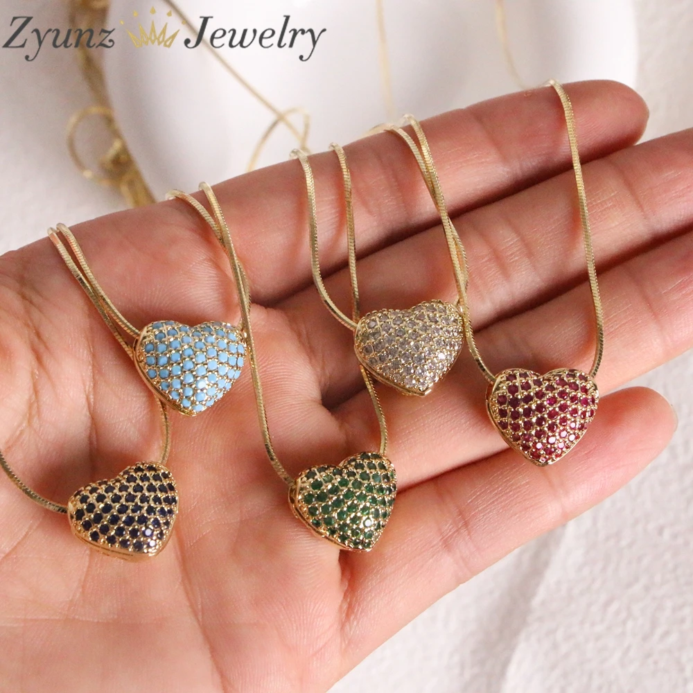 Romantic Colorful Zircon Firework Necklace