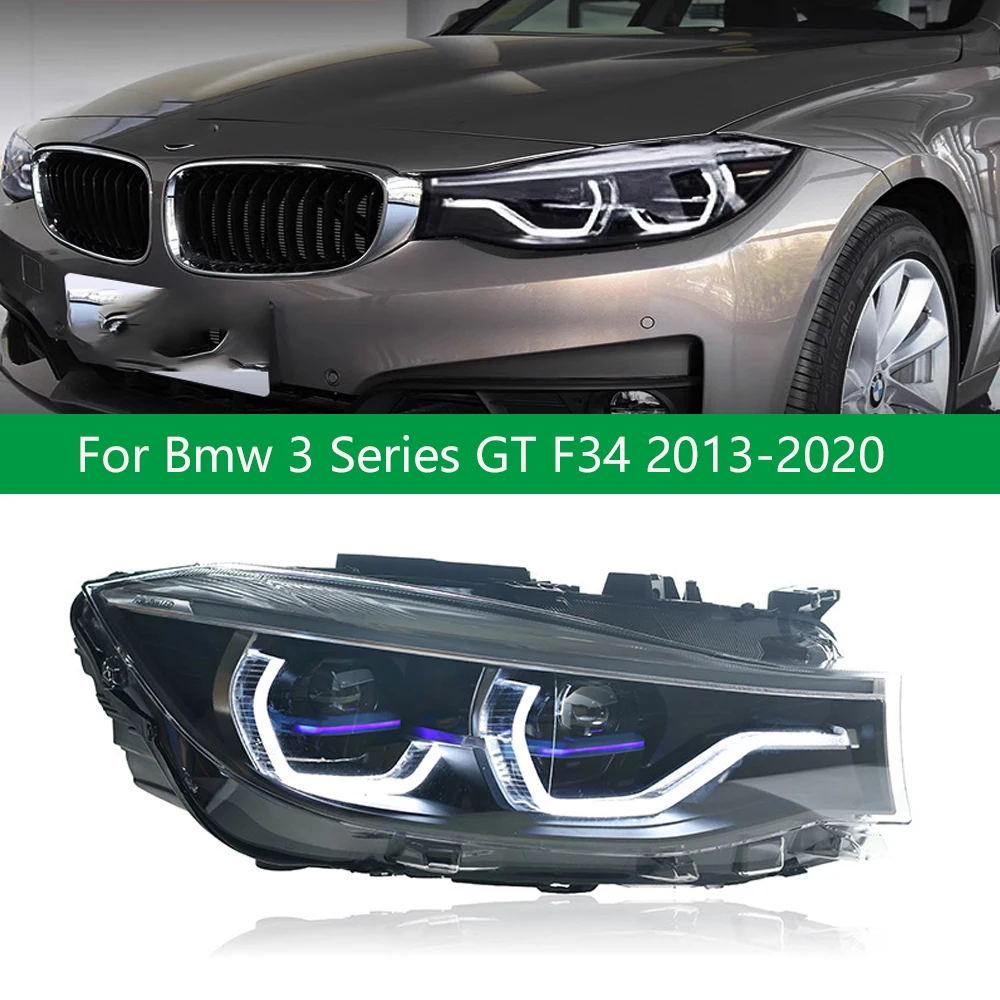 

Для Bmw F34 светодиодные фары 3 серии GT 3GT 2013-2020 F34 автомобильные аксессуары модернизация автомобиля светодиодные передние фары в сборе Plug And Play
