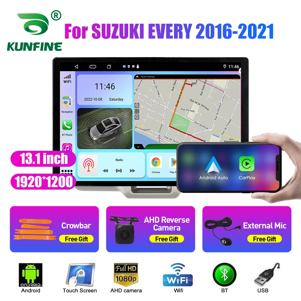 

13.1 inch Car Radio For SUZUKI EVERY 2016-2021 Car DVD GPS Navigation Stereo Carplay 2 Din Central Multimedia Android Auto