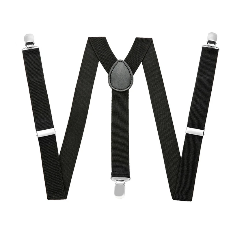 

New Candy Color Adjustable Suspenders Elastic Leather Y-Back Braces Straps For Men Women Kids Pants Shirt Girl Skirt Accessories