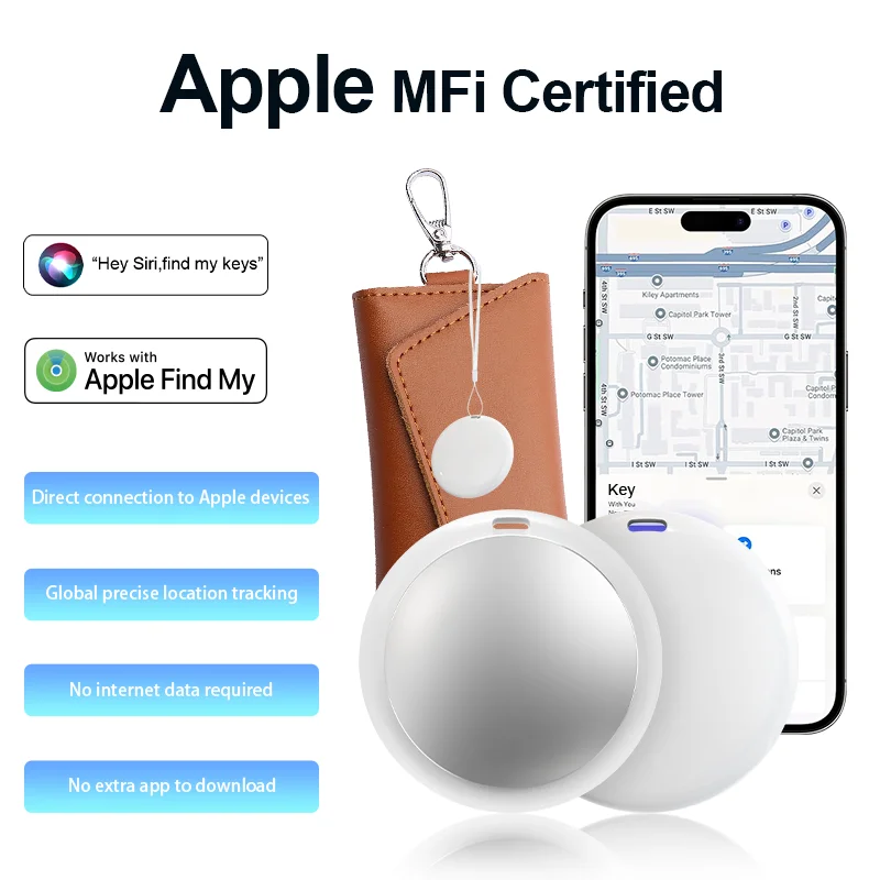 Global Positioning Anti-Lost Smart Tracker - Universal Key, Pet, Wallet, and Luggage Locator with Two-Way Search Alarm